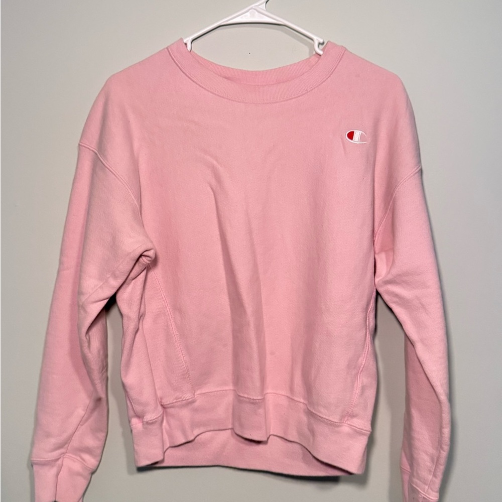 Champion Reverse Weave Pink Sweatshirt